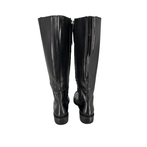 Clarks Marquette Silk Black Leather Boots Size 9M Equestrian Riding Classic - Picture 6 of 14